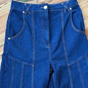 FARM Rio Dark Blue High-Rise Denim Jeans High Waste SNPS